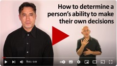 How to determine a person’s ability to make their own decisions video