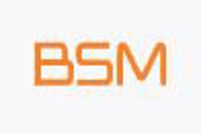 Text is in orange and says BSM