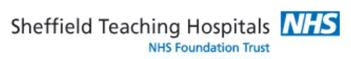 Text says Sheffield teaching hospitals NHS foundation trust